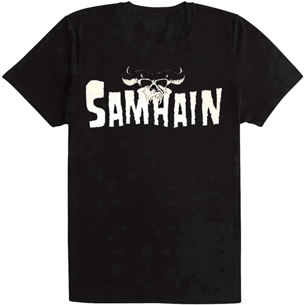 Ny Samhain Band Tee Tour Concert Men Hort Sleeve T-shirt -vuxen, 3xl XXL
