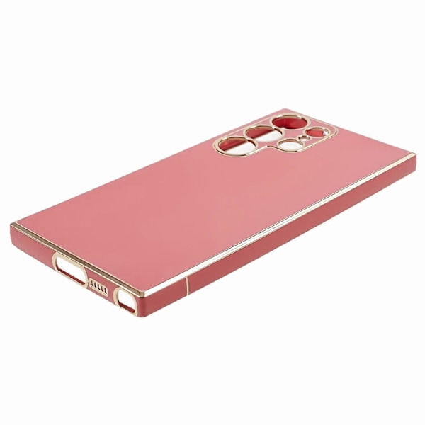 Til Samsung Galaxy S23 Ultra Blankt Telefoncover 6D Elektropletterede Kanter Blødt TPU Cover Multicolor Style D