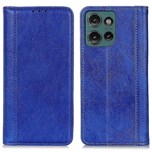 Stand Case i spaltlæder med litchi-tekstur til Motorola Edge 50 Neo 5G, tegnebog telefoncover Multicolor Style B