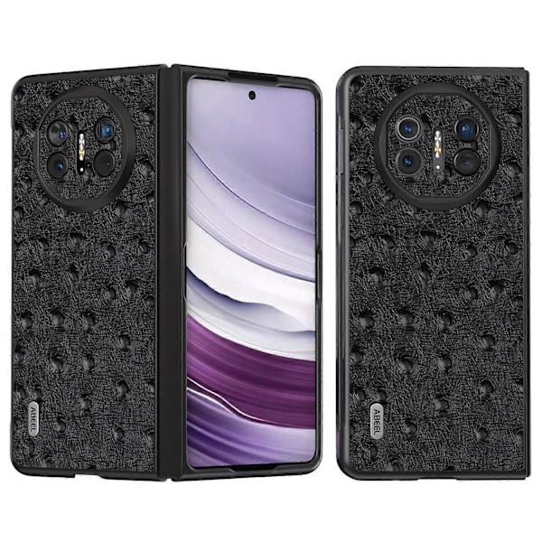 Skal till Huawei Mate X5 Äkta Koläder+TPU+PC Strutsstruktur Vikbart Telefonskydd Multicolor Style C