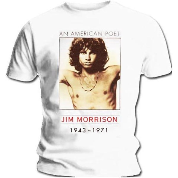 T-tröjor Dörrarna Jim Morrison American Poet Vintage Large 3XL