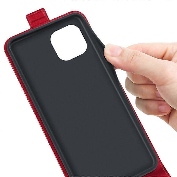 Til iPhone 14 6,1 tommer Vertikal Flip Stødsikkert Cover PU Læder Mobiltelefonetui med Kortholder Multicolor Style C