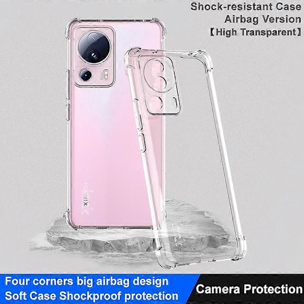 IMAK Skal för Xiaomi 13 Lite/Civi 2 5G Airbag Stötsäkert Transparent TPU Baksida Multicolor Style B