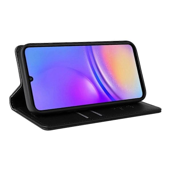 YIKATU YK-001 Etui til Samsung Galaxy A06 med stativ, læder telefoncover, stærk magnetisk lukning Multicolor Black