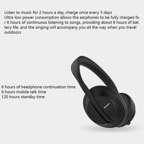 Bluetooth 5.0 Headset Trådlöst Headset För Spelkonsol Ps4, Dator, Support Tf Card (silver)