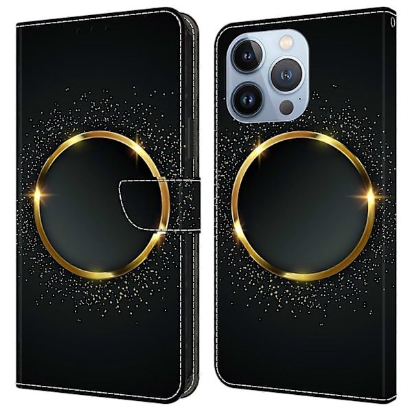 PU læder flip cover til iPhone 16 Pro Max med ståfunktion Multicolor Style G