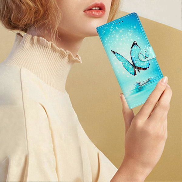 Til Xiaomi 13 Lite/Civi 2 5G Mønsterprint Telefoncover PU Læder Stand Wallet Case med Rem