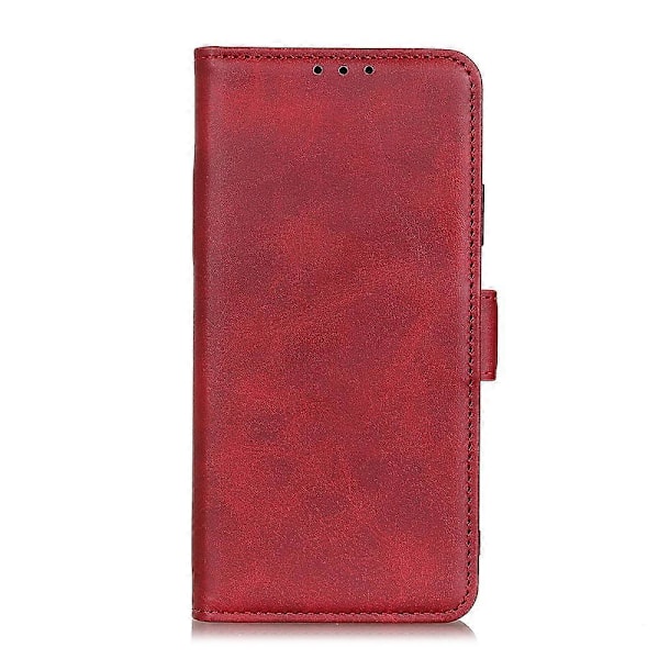 Magnetiskt Dubbellås PU Läder Skyddande Plånboksfodral för Samsung Galaxy S21 FE Multicolor Style B