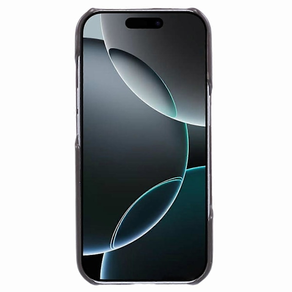 Til iPhone 16 Pro Cover Kompatibel med MagSafe Hud-berørings Læder+PC Bagcover- Multicolor Grey