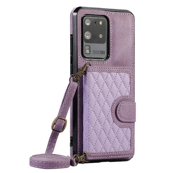 Puhelinkotelo Samsung Galaxy S20 Ultra -puhelimelle, korttipidike, TPU+PU-nahkainen jalustallinen puhelinkotelo Multicolor Style E
