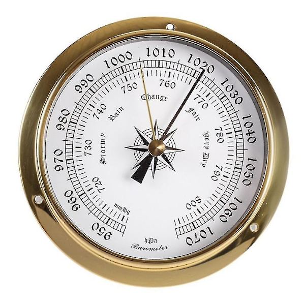 4st Case Väderstation Barometer Och Klocka Tid 115mm