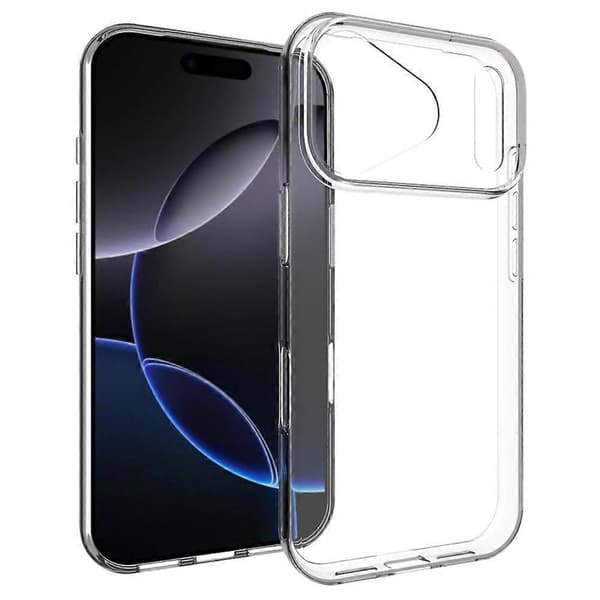 För iPhone 17 Pro Skal Vattenmärkesresistent TPU Transparent Baksida