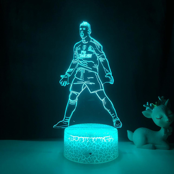 Ny Basketballspiller Natlampe 3D Illusion LED Lampe Med Fjernbetjening Bedste Fødselsdagsgave Til Sportselsker --- A4crack Seat