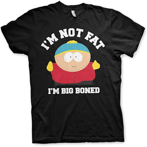South Park - I'm Not Fat I'm Big Boned T-shirt herr (mörkgrå) - vuxen, 3xl Black M