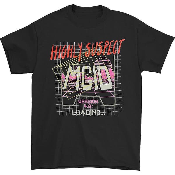 Highly Suspect Game Grid Tee (musta) T-paita Xxl