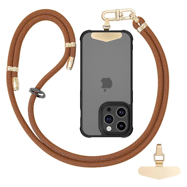 LEEU DESIGN 120cm Smartphone Skulderstropp med Metallfeste, Justerbar Mobiltelefon Lanyard Multicolor Style E