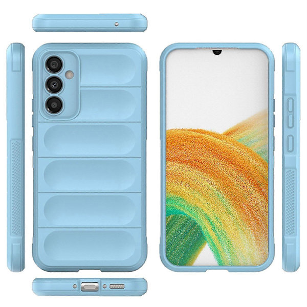 Mykt TPU-deksel til Samsung Galaxy A34 5G, sklisikkert og robust bakdeksel Multicolor Style F