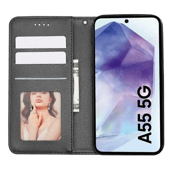 Til Galaxy A55 5G Telefon Cover Multicolor Black