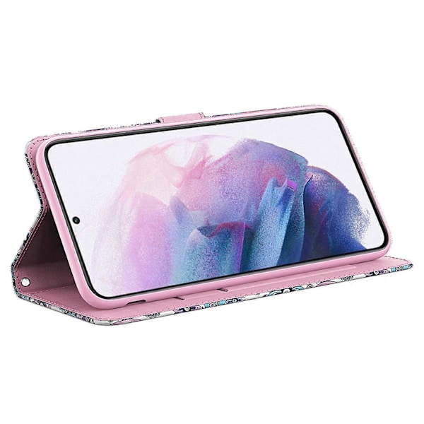 Læderetui med 3D-mønster til Samsung Galaxy A25 5G Multicolor Impatiens