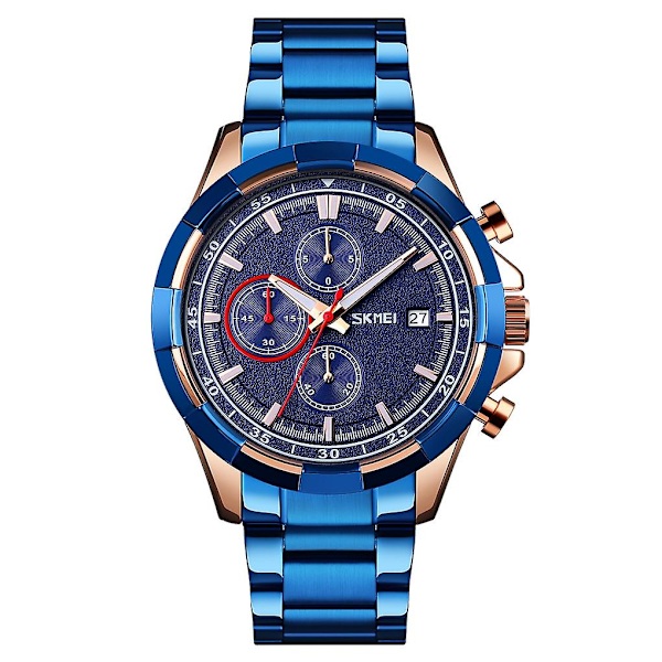 Skmei 9192 Men Luminous Quartz Watch Blue