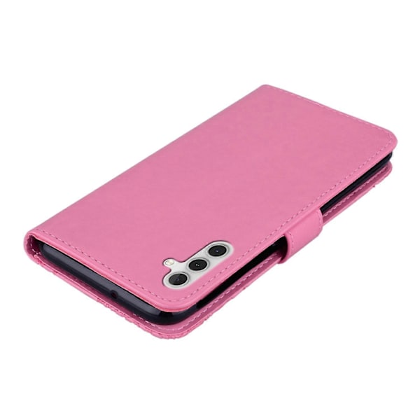 Samsung Galaxy S23 FE -kotelo, pöllökuvioitu PU-nahkainen puhelinkotelo lompakkotelineellä Multicolor Style A