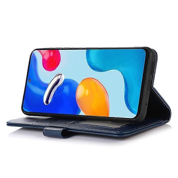 För OnePlus Ace 2 Pro 5G Läderfodral med Plånboksställ i Kohudstruktur Multicolor Style B
