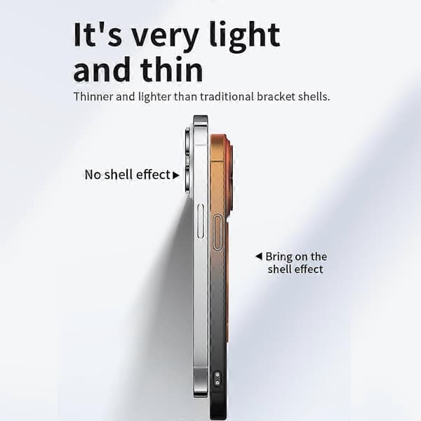 VOERO Støtsikkert Deksel til iPhone 15 Pro Stativ Hard PC Telefondeksel Kompatibelt med MagSafe Multicolor Style E