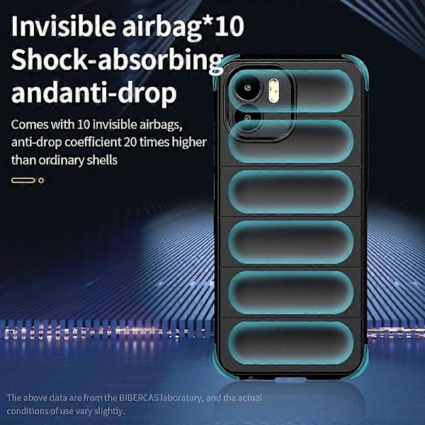 Til Xiaomi Redmi A1 4G/A2 4G TPU Anti-fingeraftryk Mobiltelefon Bagcover Beskyttelse mod fald Telefonetui Multicolor Style G