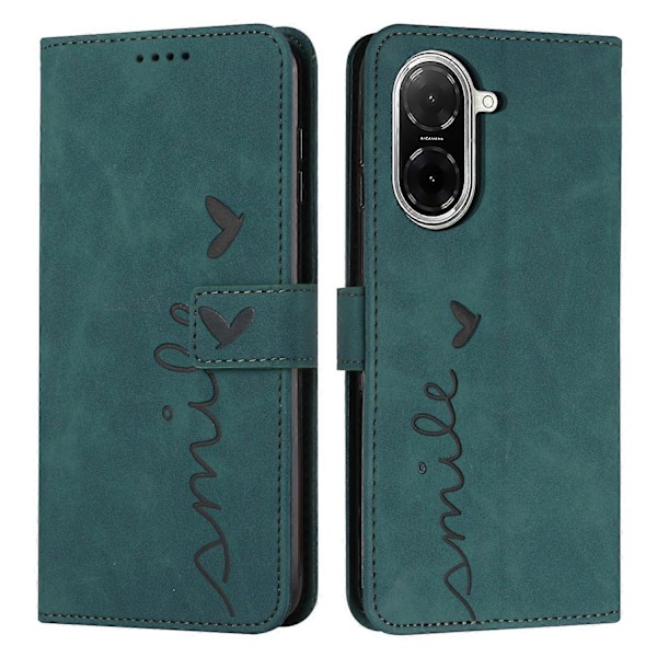Ställfodral för Xiaomi Redmi A5 4G (171.7mm)/Poco C71 4G Telefonskal med Hjärtmönster Multicolor Green