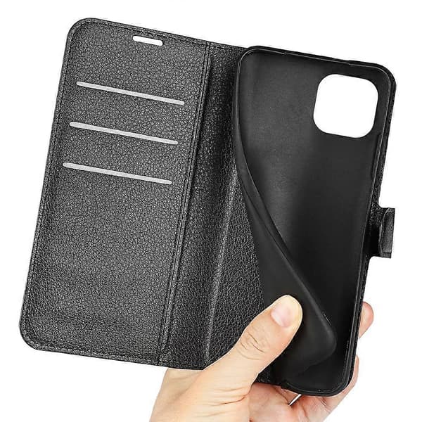 För iPhone 14 6.1 tum PU Läder Plånboksfodral Ställ Allomfattande Skyddsskal Multicolor Style A