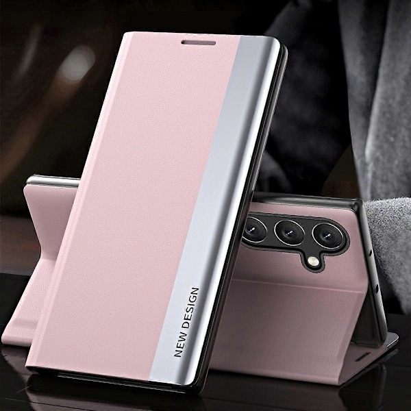 Til Samsung Galaxy A54 5G Elektroplettering PU Læder Telefon Cover Stativ Anti-ridse Smartphone Etui Multicolor Style E