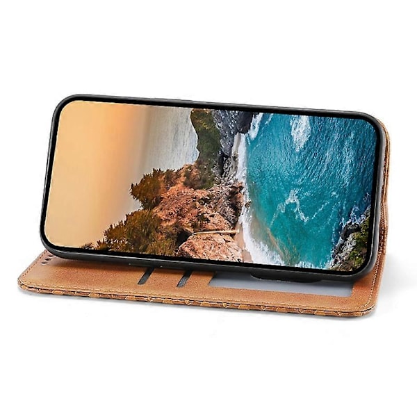 Til Oppo A58 4G Etui Præget PU Læder Telefon Cover med Wallet Stand Multicolor Style A