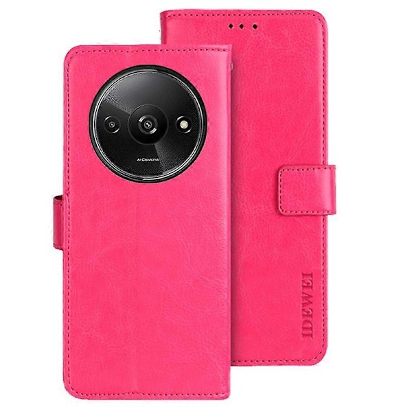 IDEWEI Lompakkokotelo Xiaomi Redmi A3 4G/Poco C61 4G:lle, Nahkainen Jalustallinen Puhelinkotelo Multicolor Style G