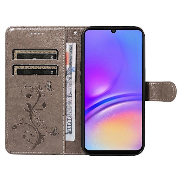 Fodral för Samsung Galaxy A06, blommönstrat PU-läder plånboksfodral Multicolor Style A