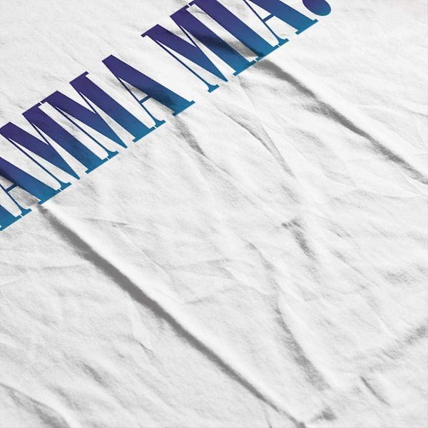 Allt+alla Mamma Mia Teaterlogo T-shirt för kvinnor White S