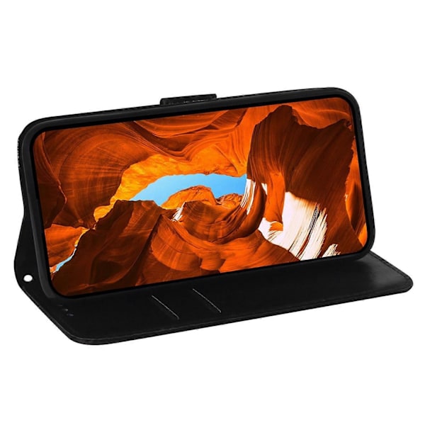 Til Samsung Galaxy A06 Stand Case Blændende Blomster Læder Telefon Cover Multicolor Style C