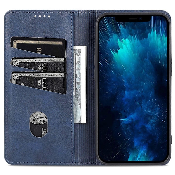 AZNS Plånboksfodral i PU-läder till iPhone 15 Pro Max med Ställ och Skydd Multicolor Style A