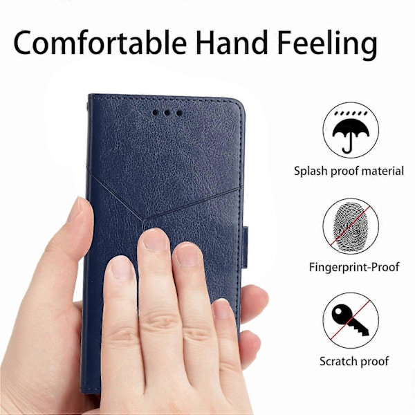 Til Samsung Galaxy A05s 4G Etui PU Læder Y-formet Linje Præget Wallet Telefon Cover Multicolor Style C