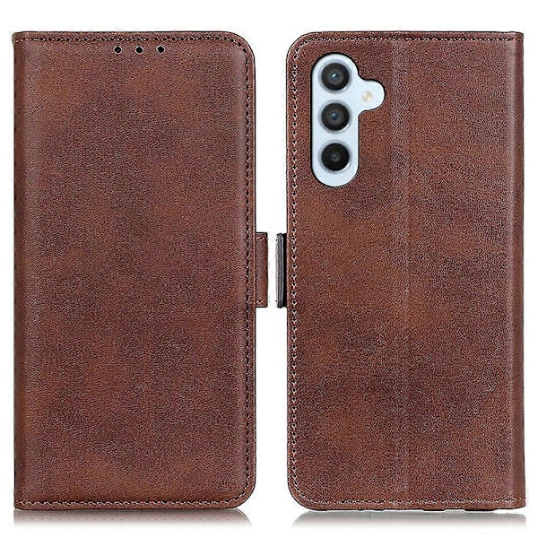 För Samsung Galaxy A15 4G Fodral Fullständigt Skydd Läder Plånbok Ställ Telefonskal Multicolor Style E