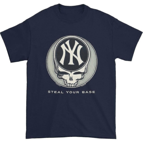 Grateful Dead New York Yankees stjäl dina bas-t-shirtkläder L