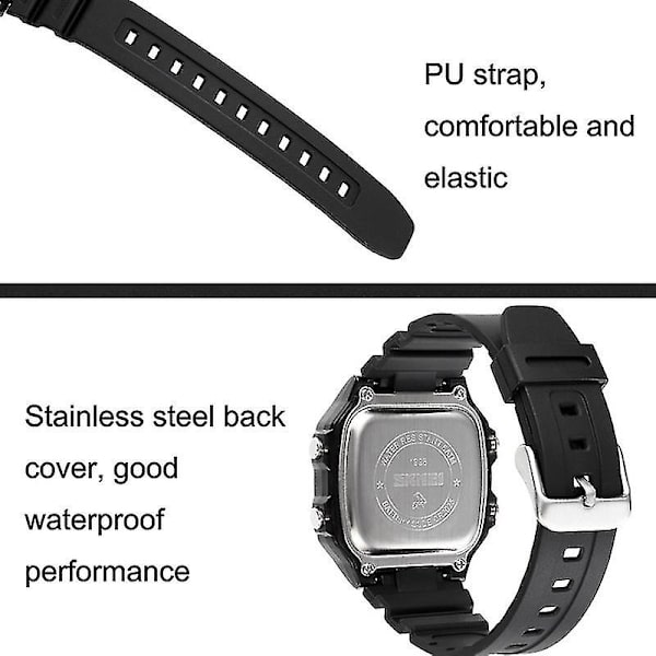 Skmei 1998 Transparent Shl Watch för utomhusbruk Blue