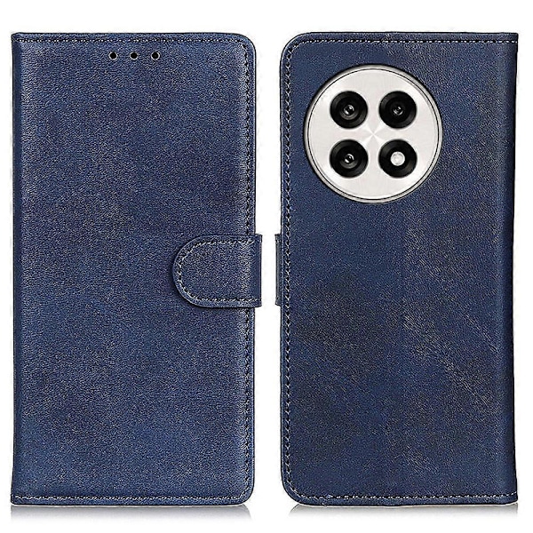 Stand Wallet Telefon Cover Til OnePlus 13R 5G/Ace 5 Pro 5G Ko Læder Tekstur Læder Cover Multicolor Blue
