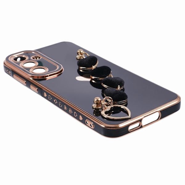For Samsung Galaxy A34 5G Slim Case Elektroplettering Myk TPU Telefondeksel med Stropp Multicolor Style A