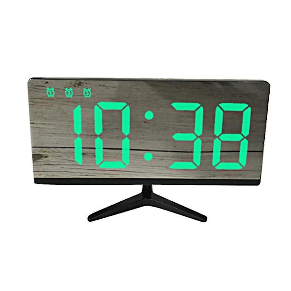 Led Digital Barns Elektronisk Väckarklocka Spegel Temperaturklocka Med Snooze Funktion Skrivbord Cl