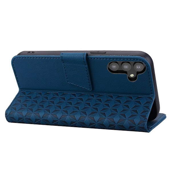 Til Samsung Galaxy A34 5G Etui Rombe Præget PU Læder Telefon Wallet Cover Multicolor Style D