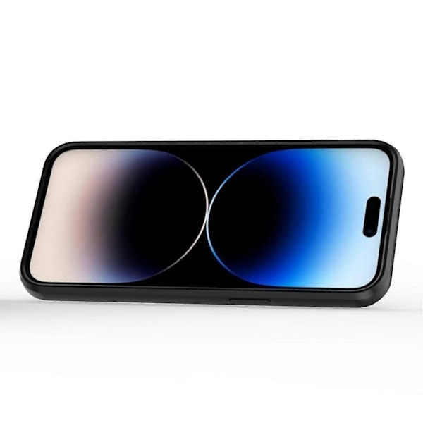 Repskyddsskal för iPhone 14 Pro, PC+TPU Telefonfodral Skjutbart Linsskydd Ställ Baksida Multicolor Style A