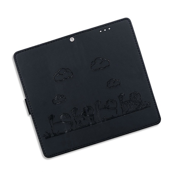 Skal för Realme 13+ 5G RFID-blockerande kattunge-mönster TPU+PU Läder Telefonskydd Multicolor Style F