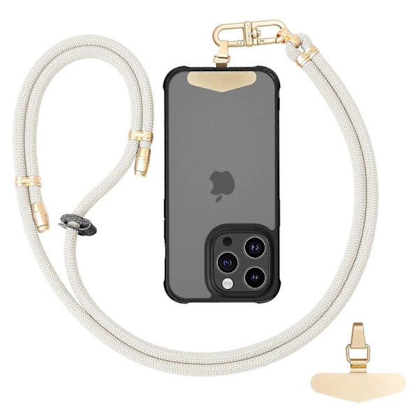 LEEU DESIGN 120cm Smartphone Skulderstropp med Metallfeste, Justerbar Mobiltelefon Lanyard Multicolor Style H