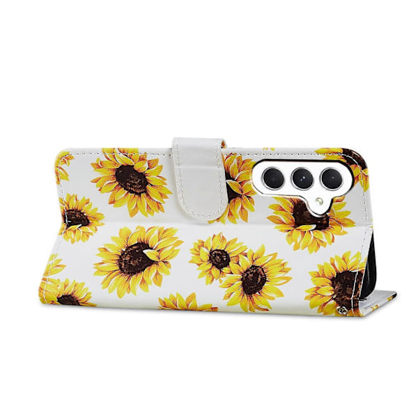 Plånboksfodral för Samsung Galaxy A15 5G PU Läder Mönstertryck Telefonskal Multicolor Style N