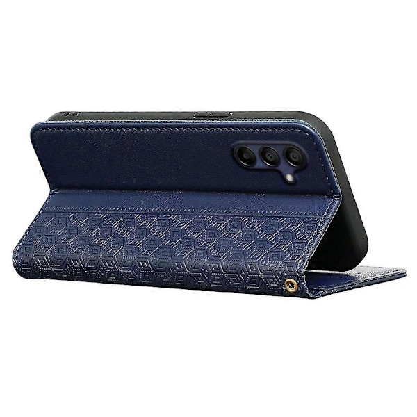 Til Samsung Galaxy A36 5G/A56 5G Wallet Telefon Cover Stærkt Magnetisk Ternet Mønster Prægning Multicolor Style B